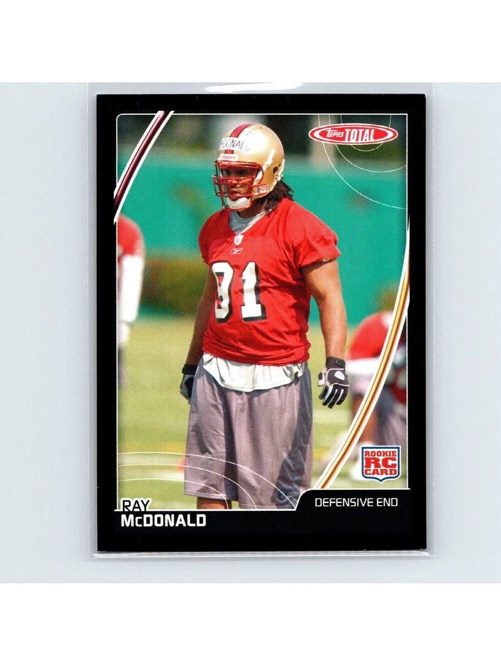 2007 Topps Total Ray McDonald Rookie #515 Black #/50 San Francisco 49ers